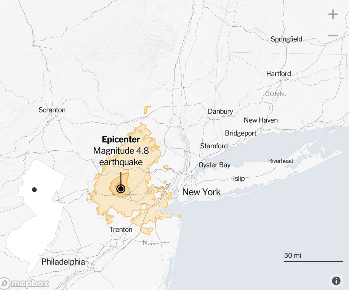 4.8 Magnitude Earthquake Shakes LHS and Across Northeast